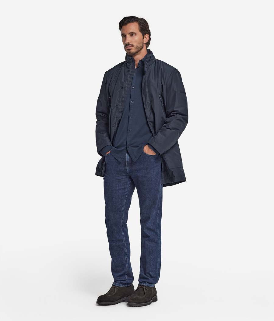 parka aus kaschmir-funktionsgewebe
