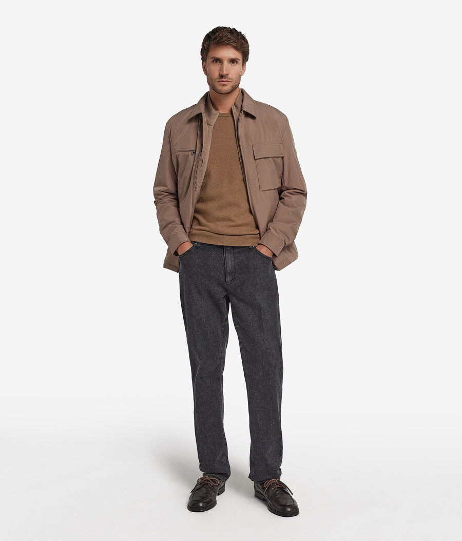 technisches overshirt mit reißverschluss