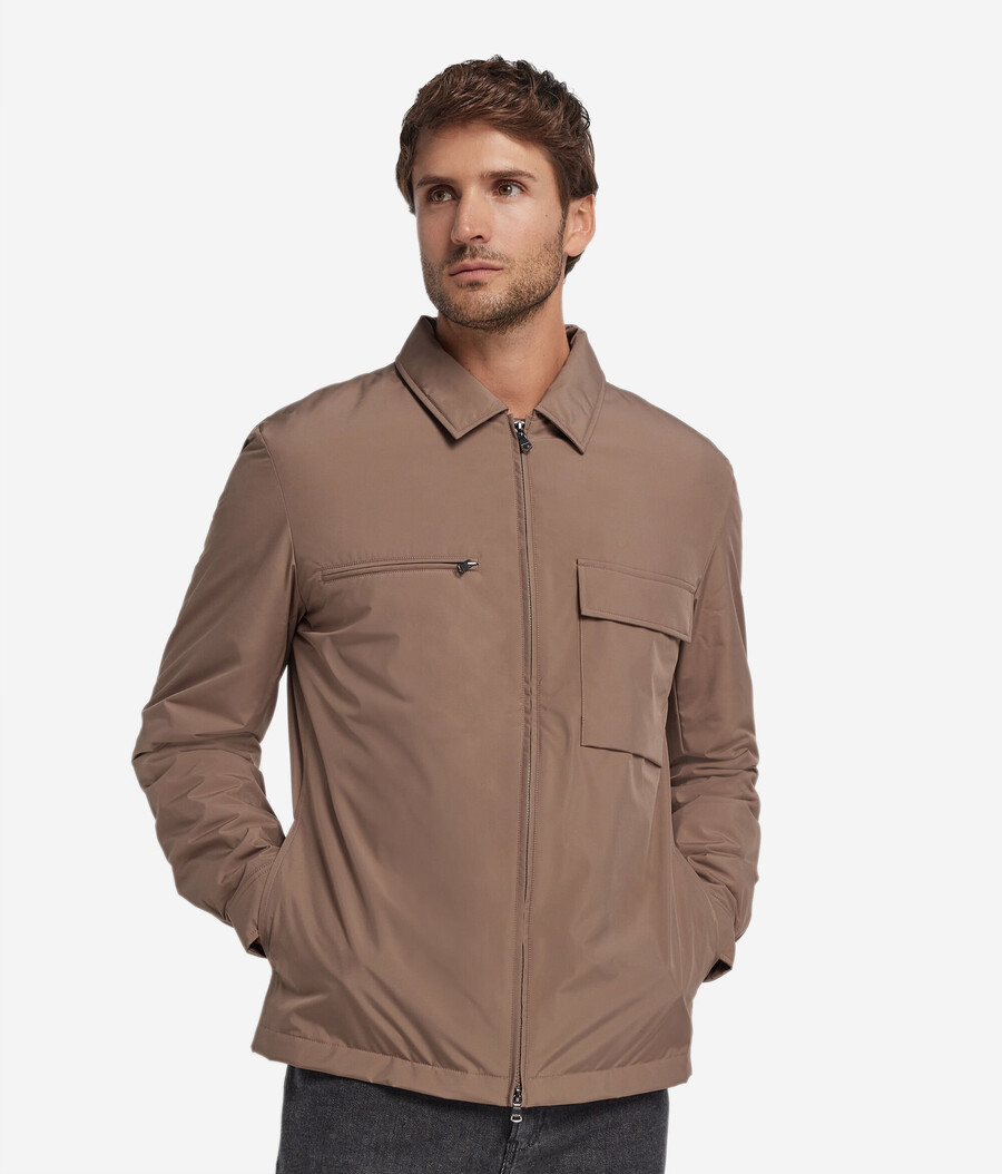 technisches overshirt mit reißverschluss