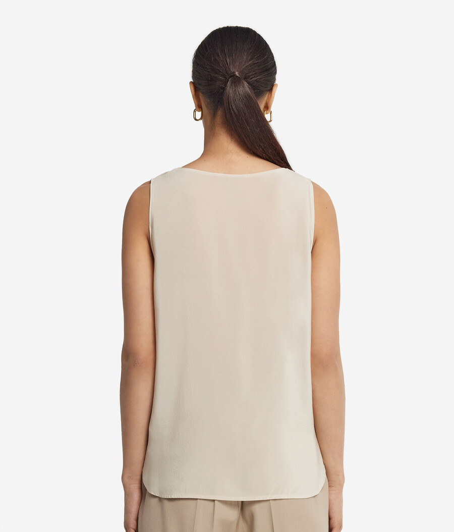 seiden-camisole mit weitem ausschnitt