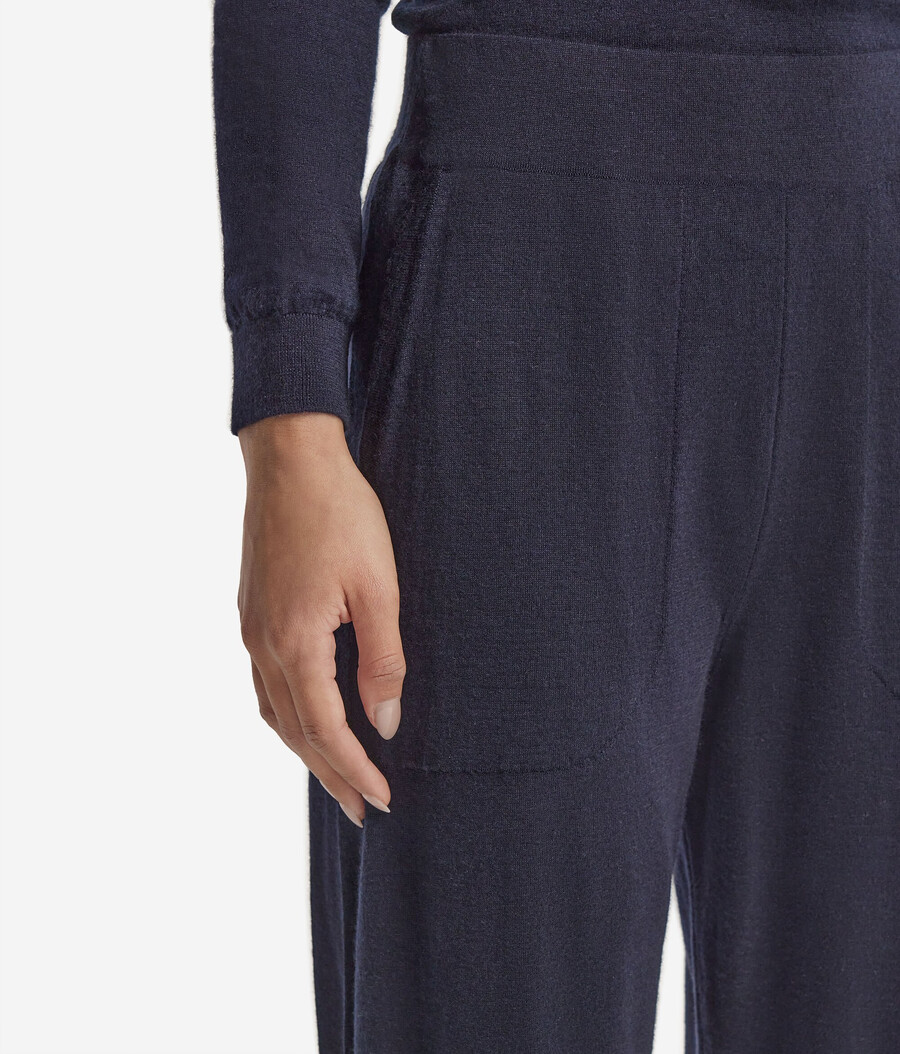 ultrafeine kaschmirhose mit bündchen am knöchel