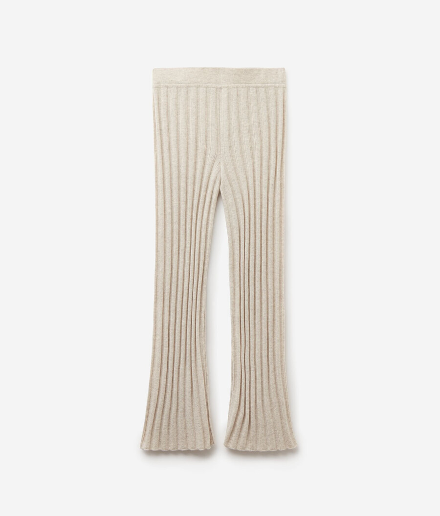gerippte palazzo-hose aus kaschmir