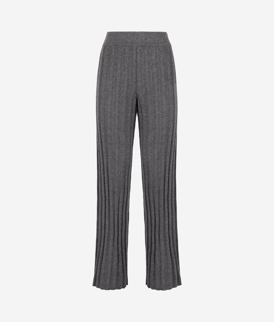 gerippte palazzo-hose aus kaschmir