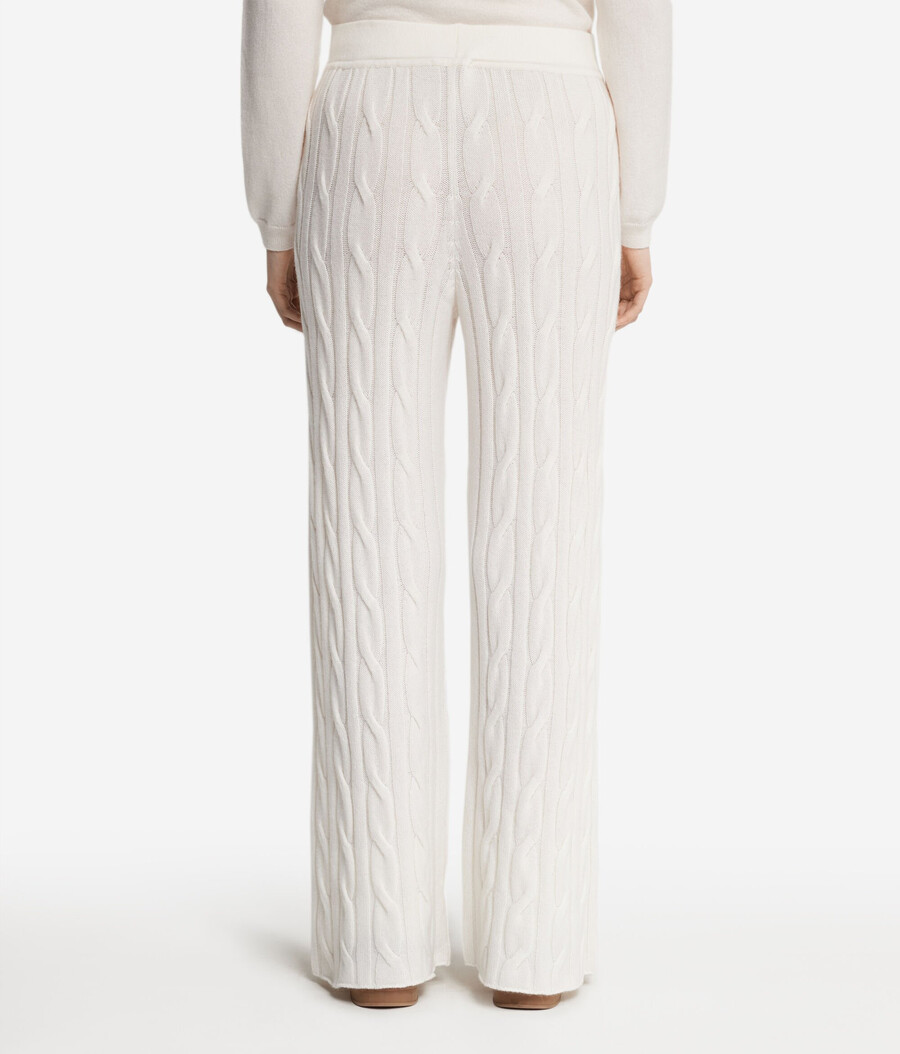 zopfstrickhose aus ultraweichem kaschmir