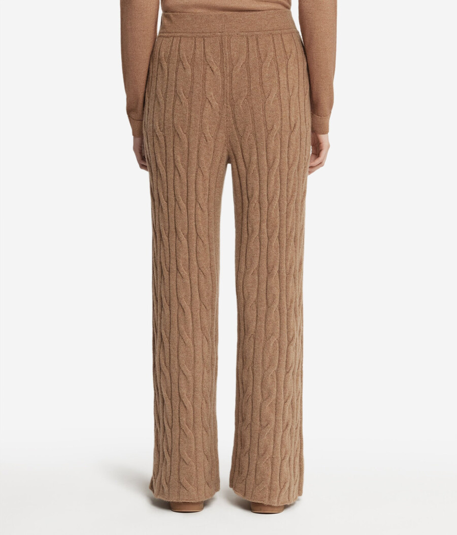 zopfstrickhose aus ultraweichem kaschmir